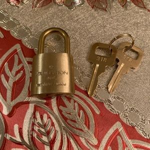 Louis Vuitton authentic lock and key